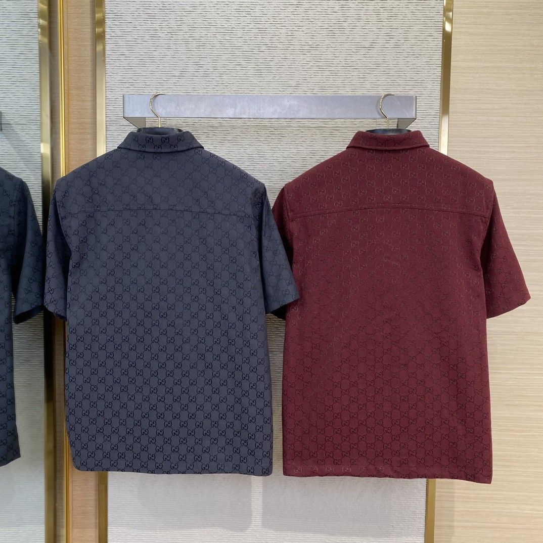 Men's Wool Blend Jacquard Shirt