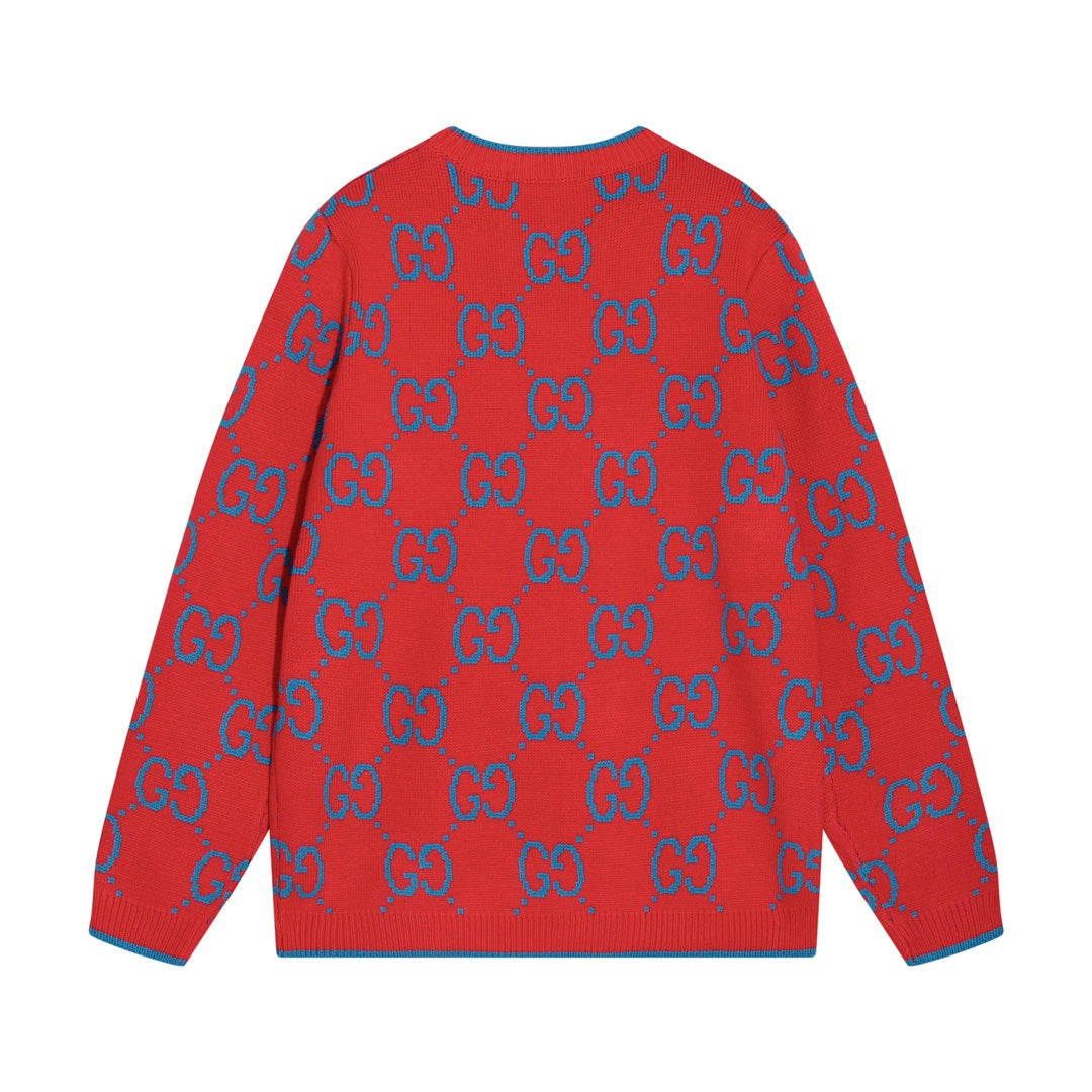 New Alphabet Jacquard Crew-Neck Sweater
