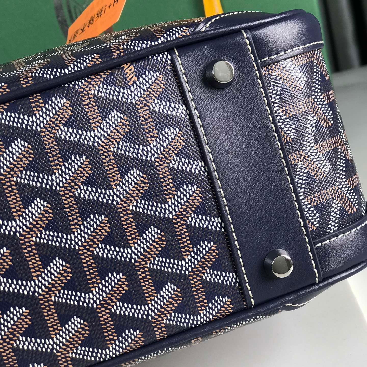 Dark blue Calfskin Handbag