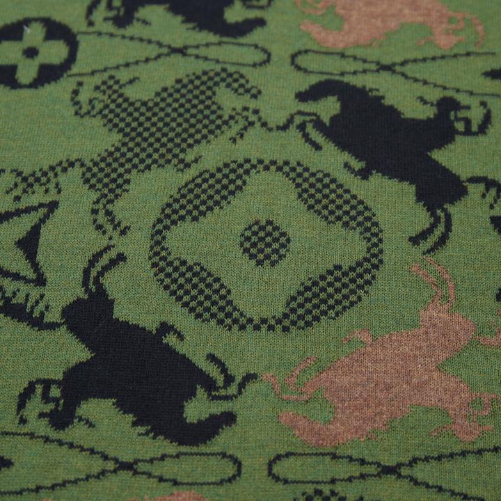 Camouflage knitted short-sleeved T-shirt