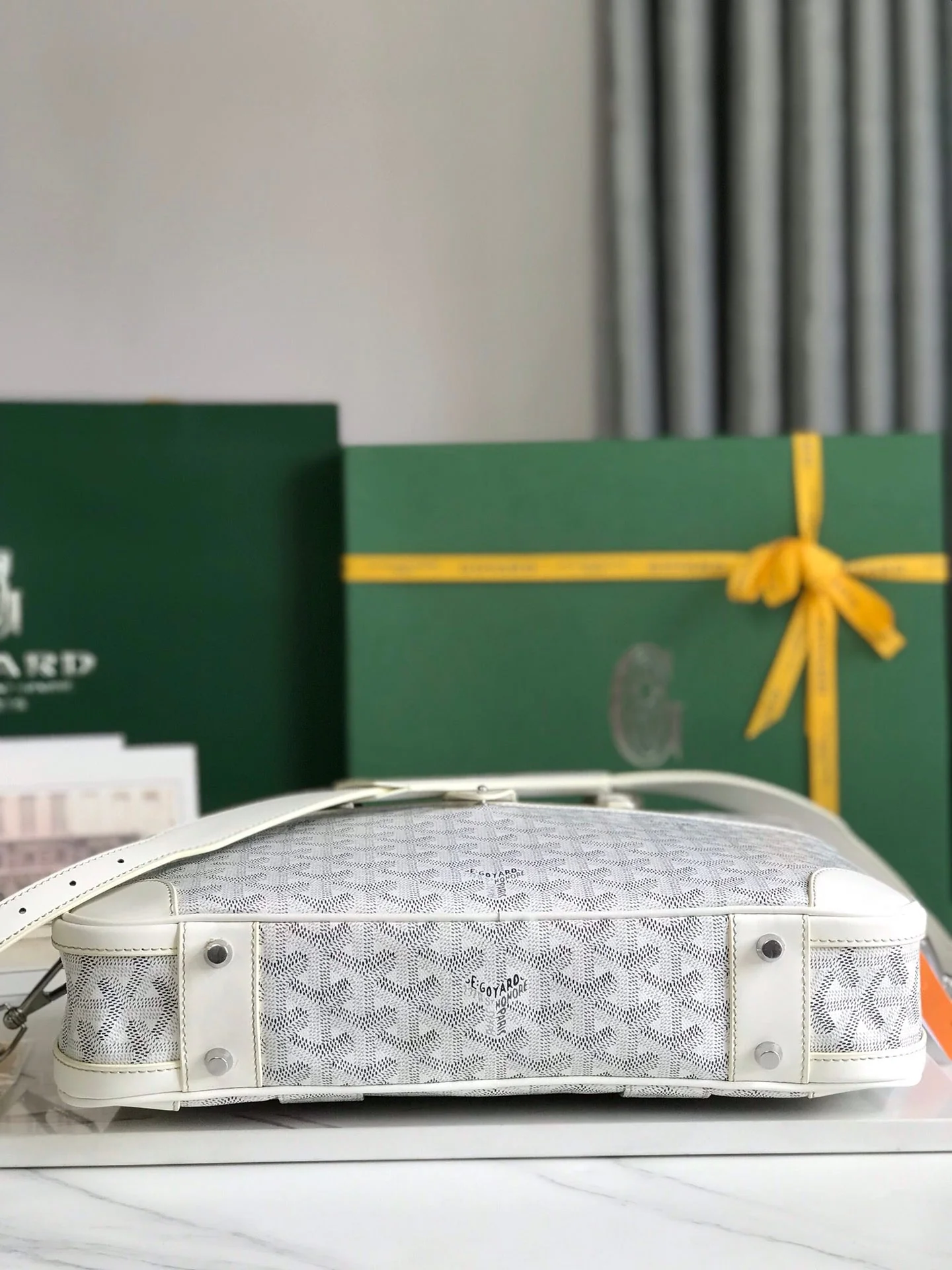 White Canvas Document Bag