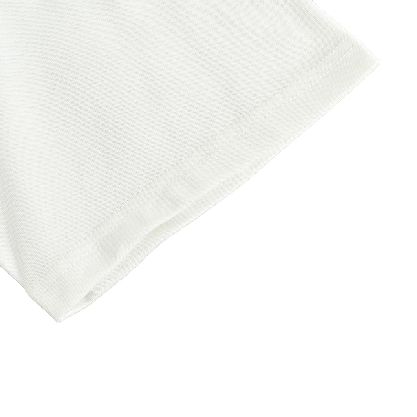 Flocked letter short-sleeved T-shirt