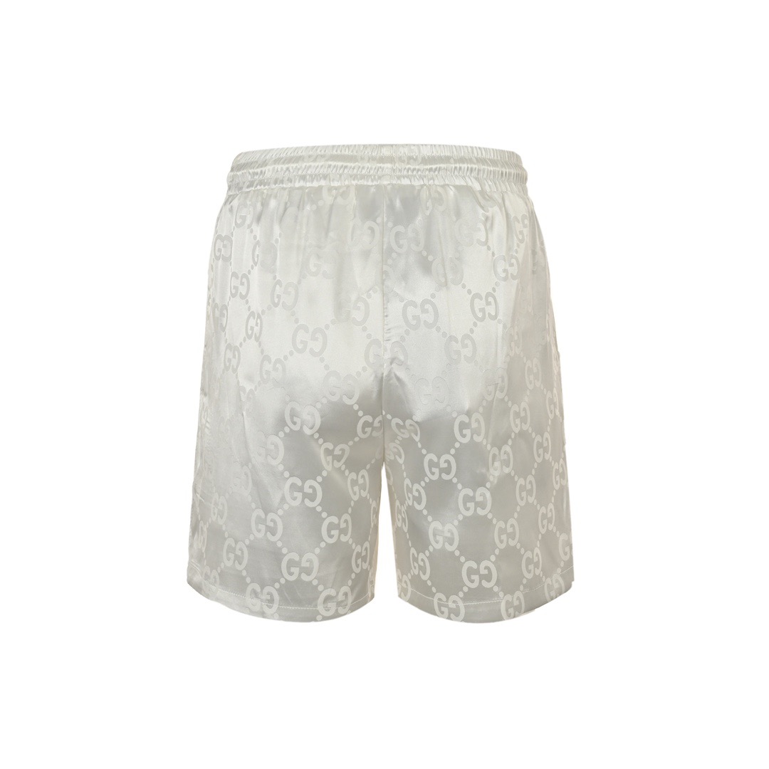Dark pattern beach shorts