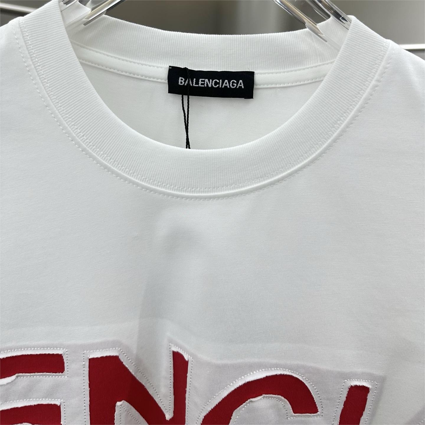 Embroidered patchwork print short-sleeved T-shirt