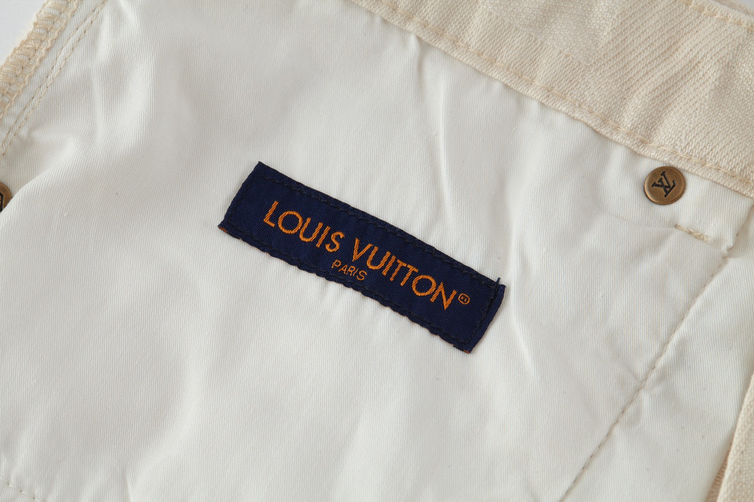 Mosaic check denim shorts