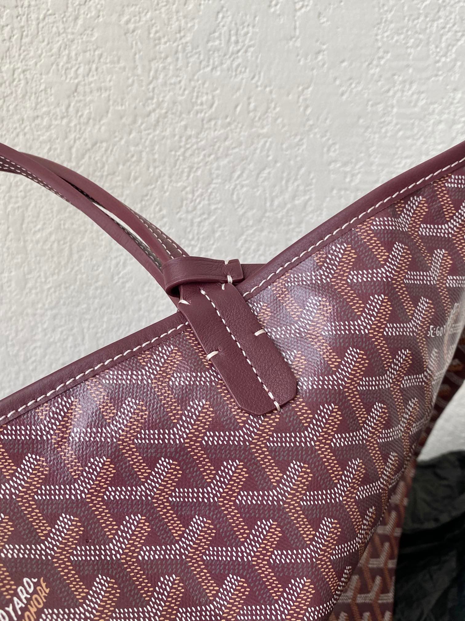 Burgundy Shopping Bag
