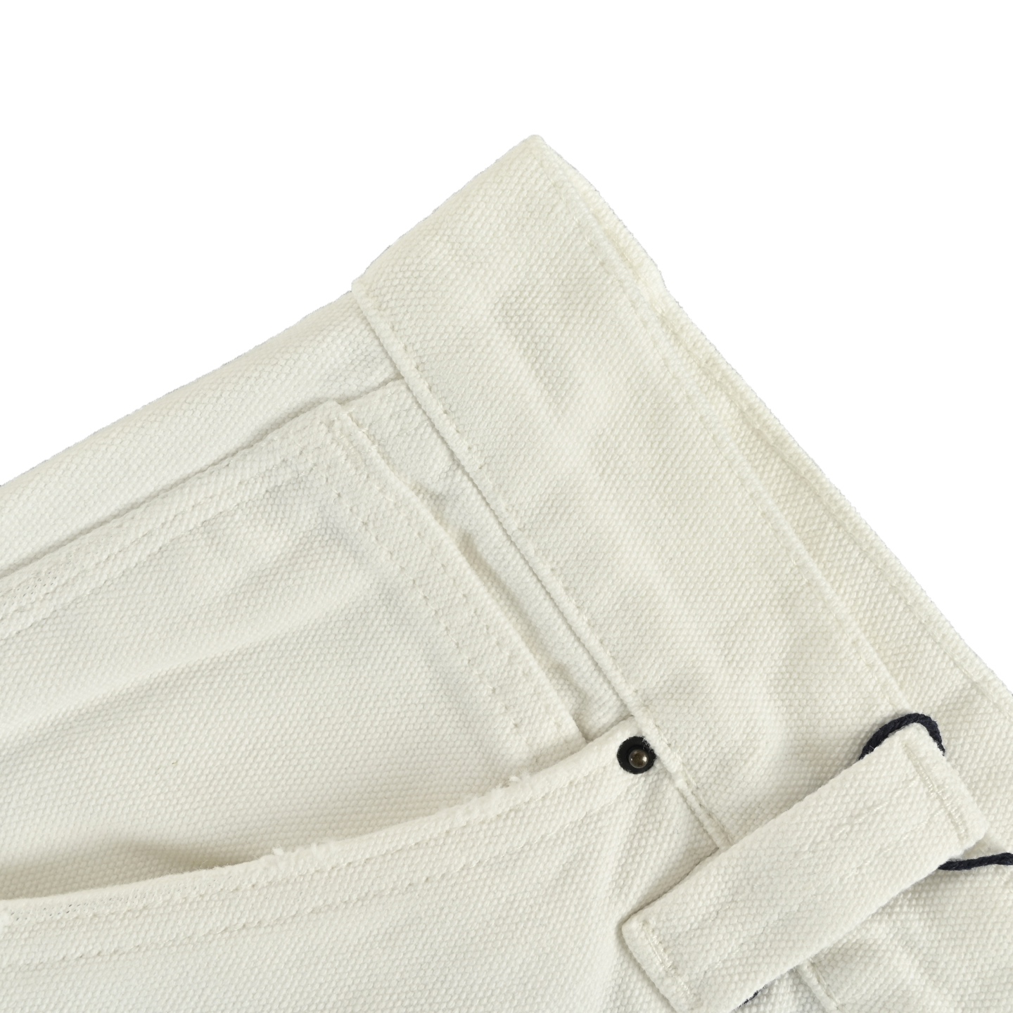 Triangle leather lumberjack jeans