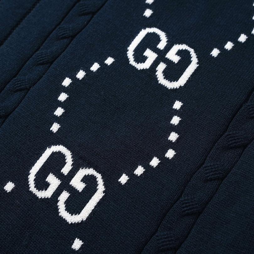 Jacquard Cable Knit Polo