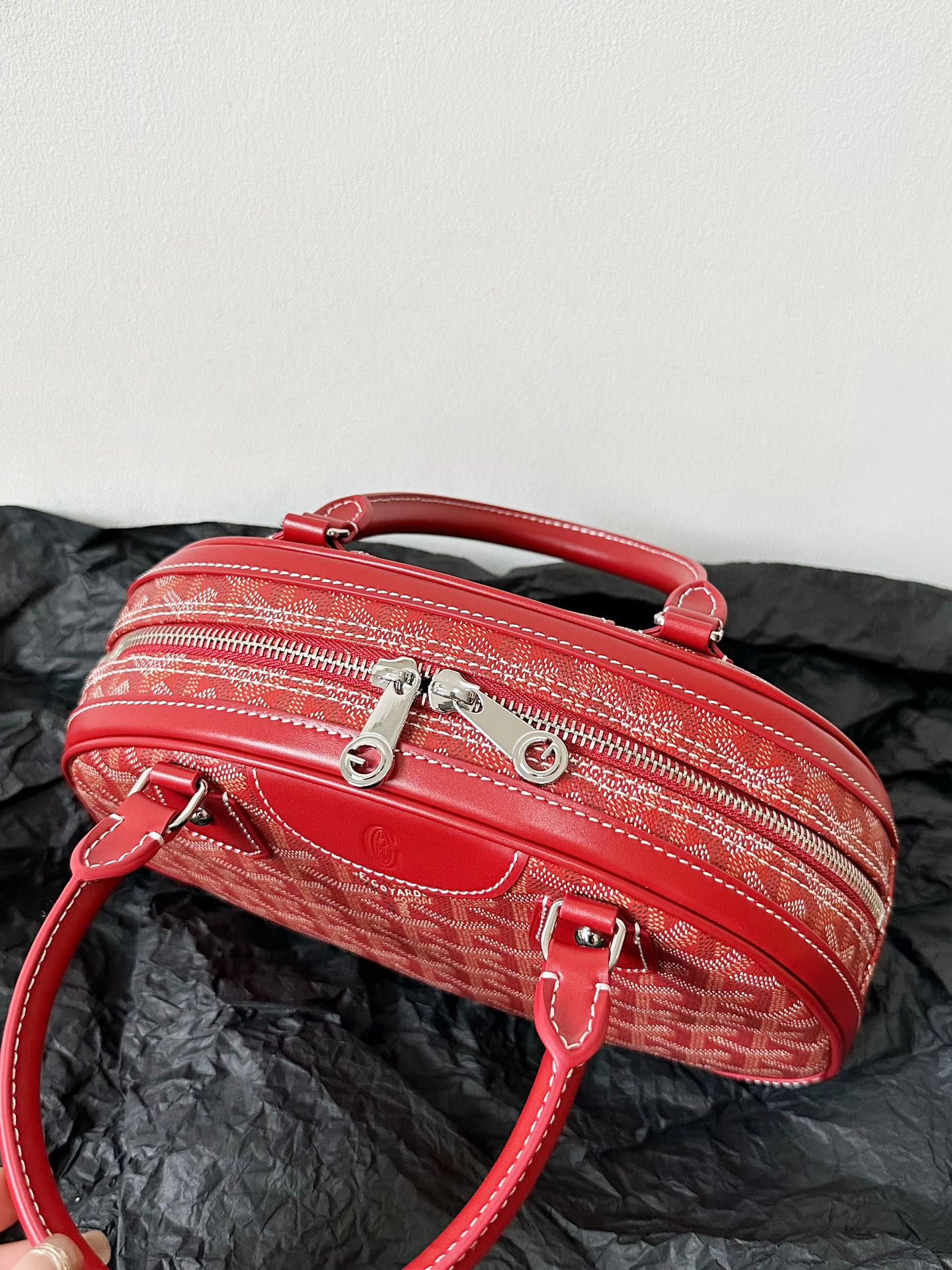 Small Red Canvas Bowling Ball