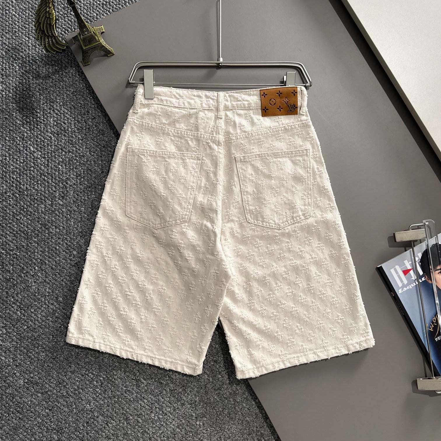 Old Fashioned Jacquard Denim Shorts