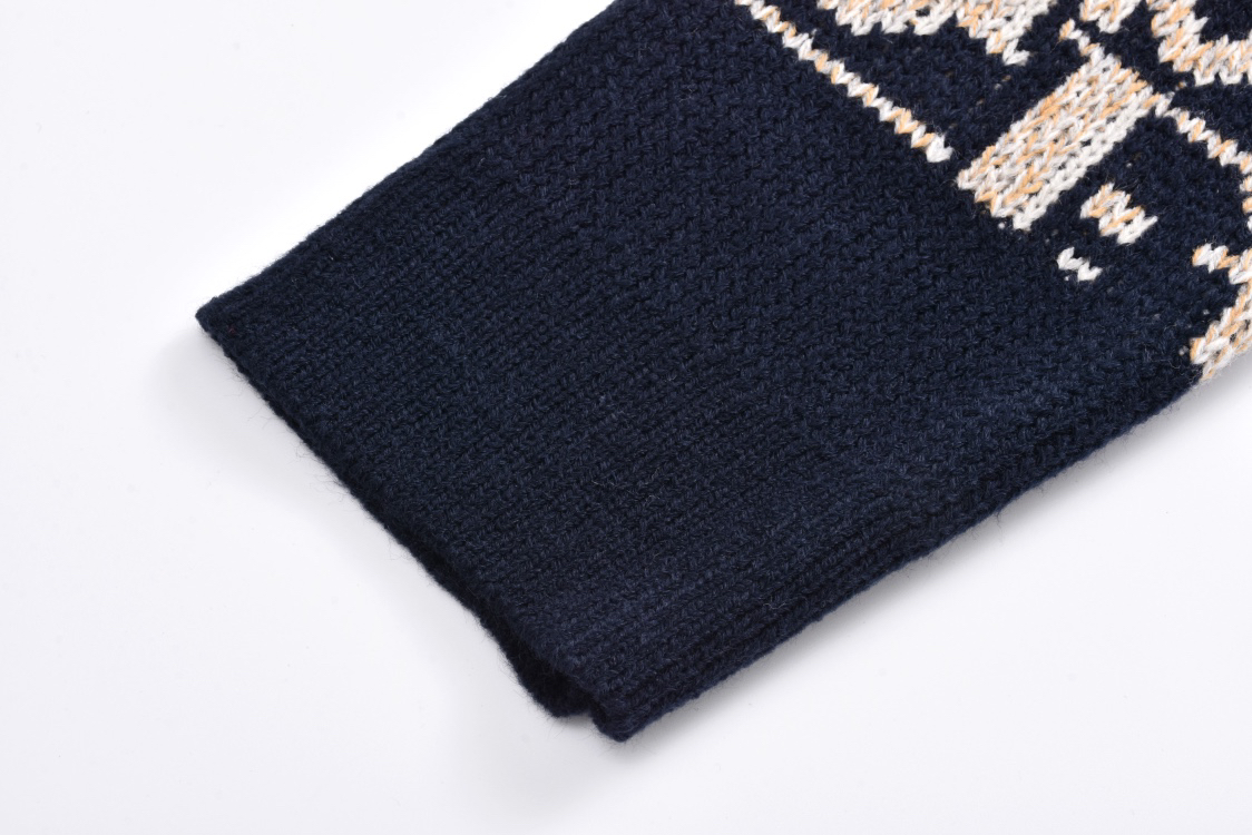 All Over Print Jacquard Cardigan Sweater