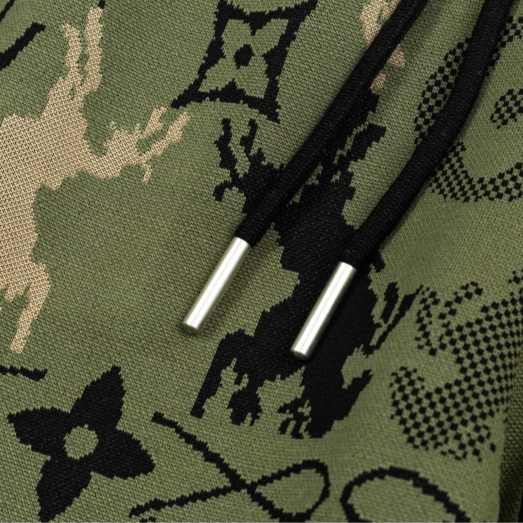 New Jacquard Green Knitted Shorts