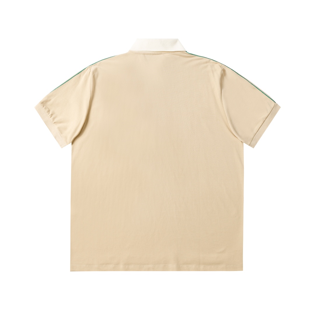 Embroidered Patch Polo Shirt