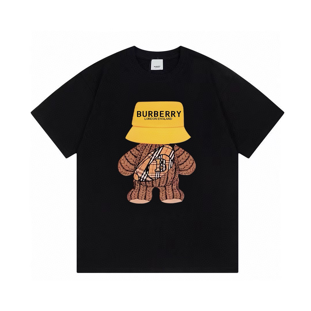 Hooded Bear Letter T-shirt
