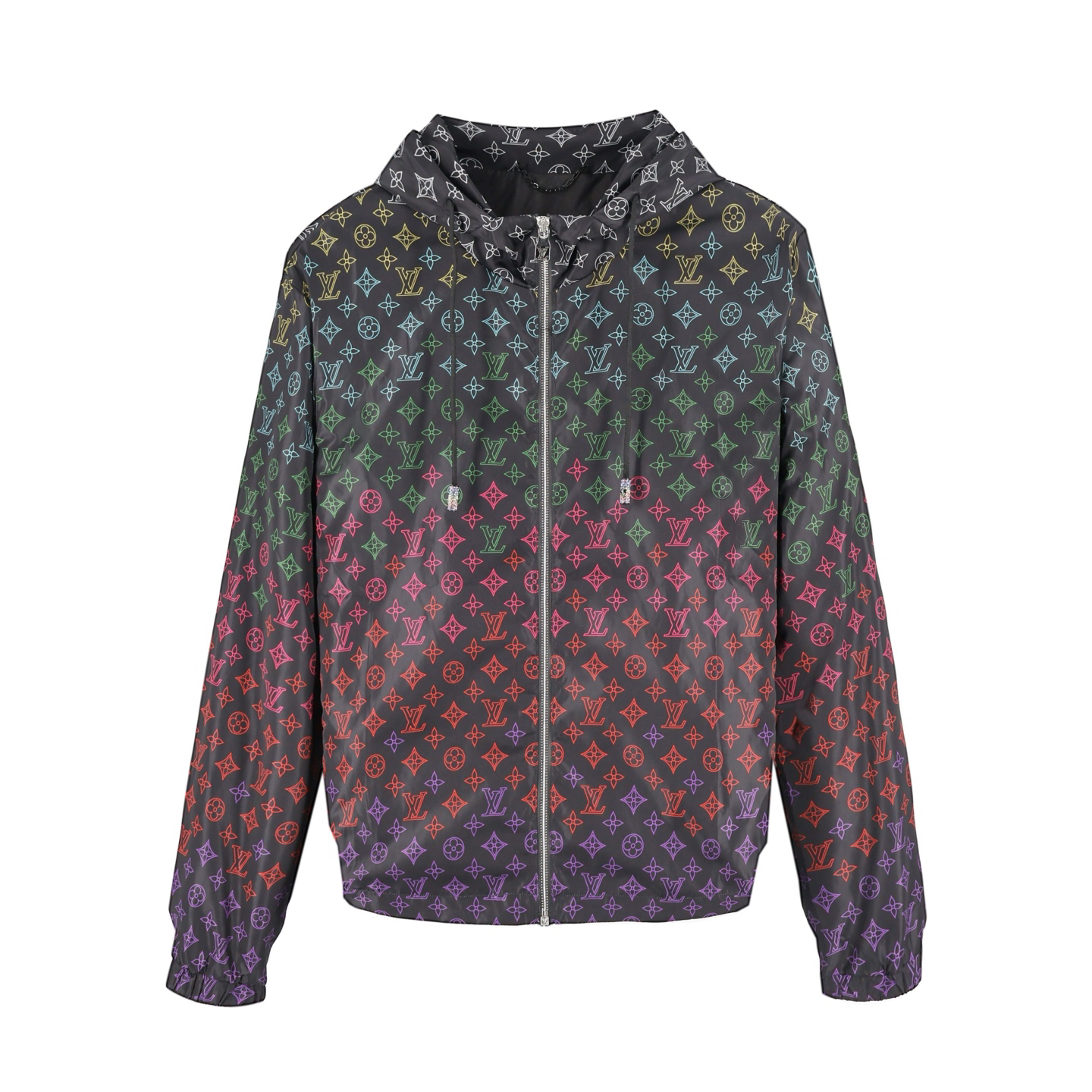 Colorful printed gradient hoodie