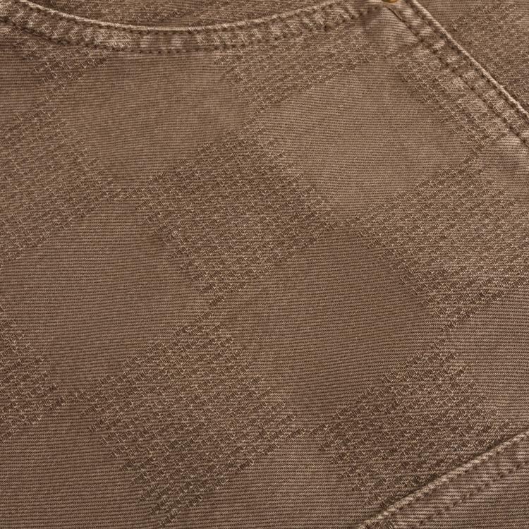 Dark check jacquard lumberjack jeans