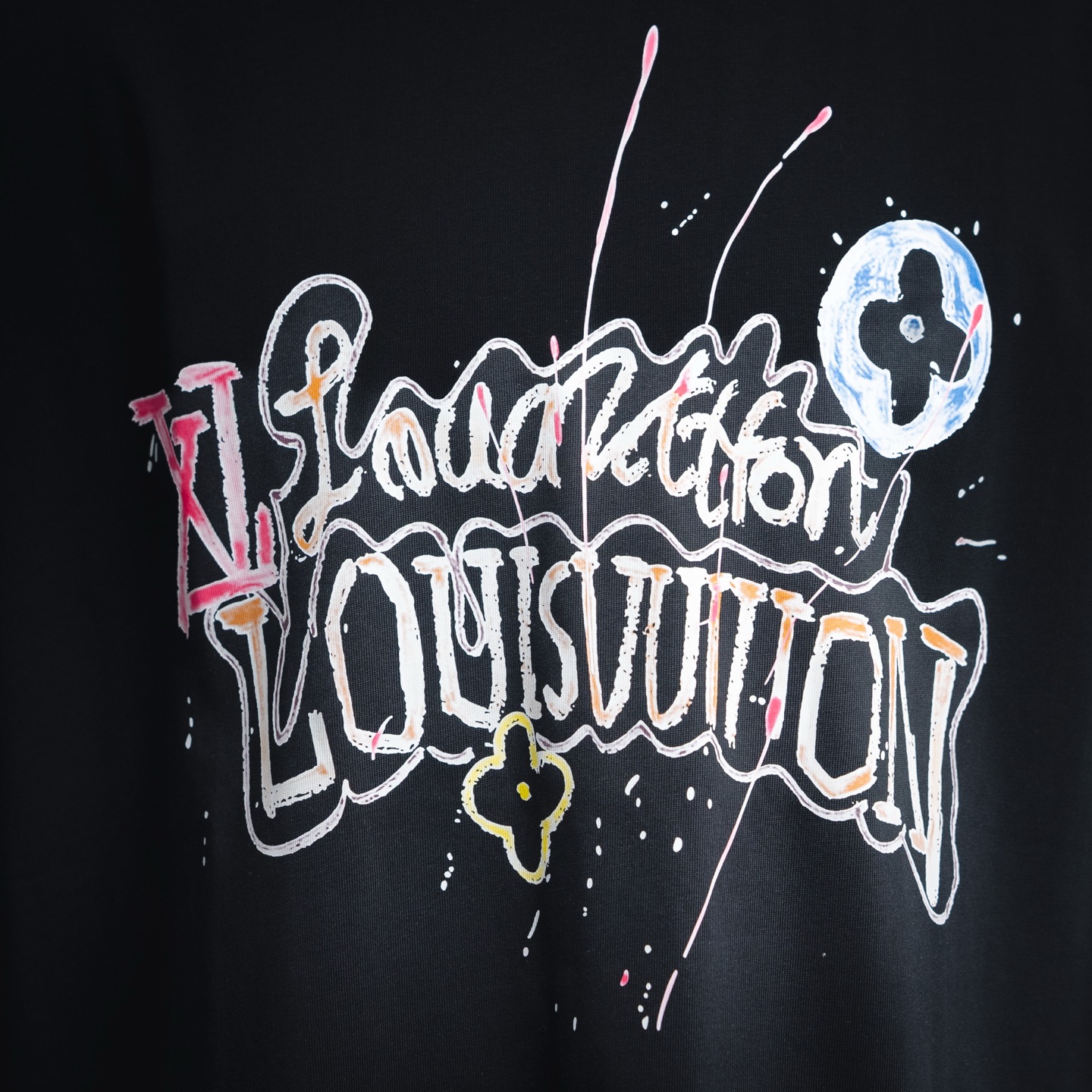 25SS painted letter short-sleeved T-shirt