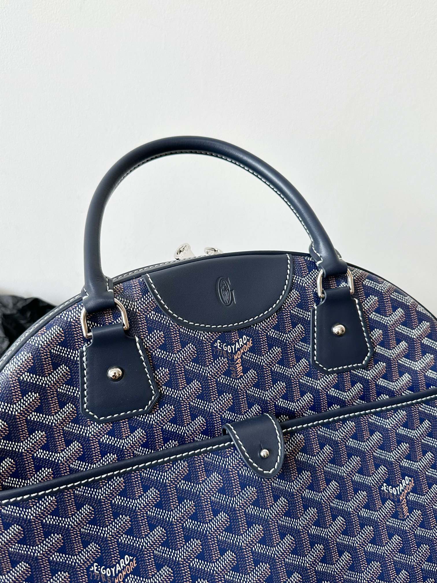 Medium Navy Blue Canvas Bowling Ball