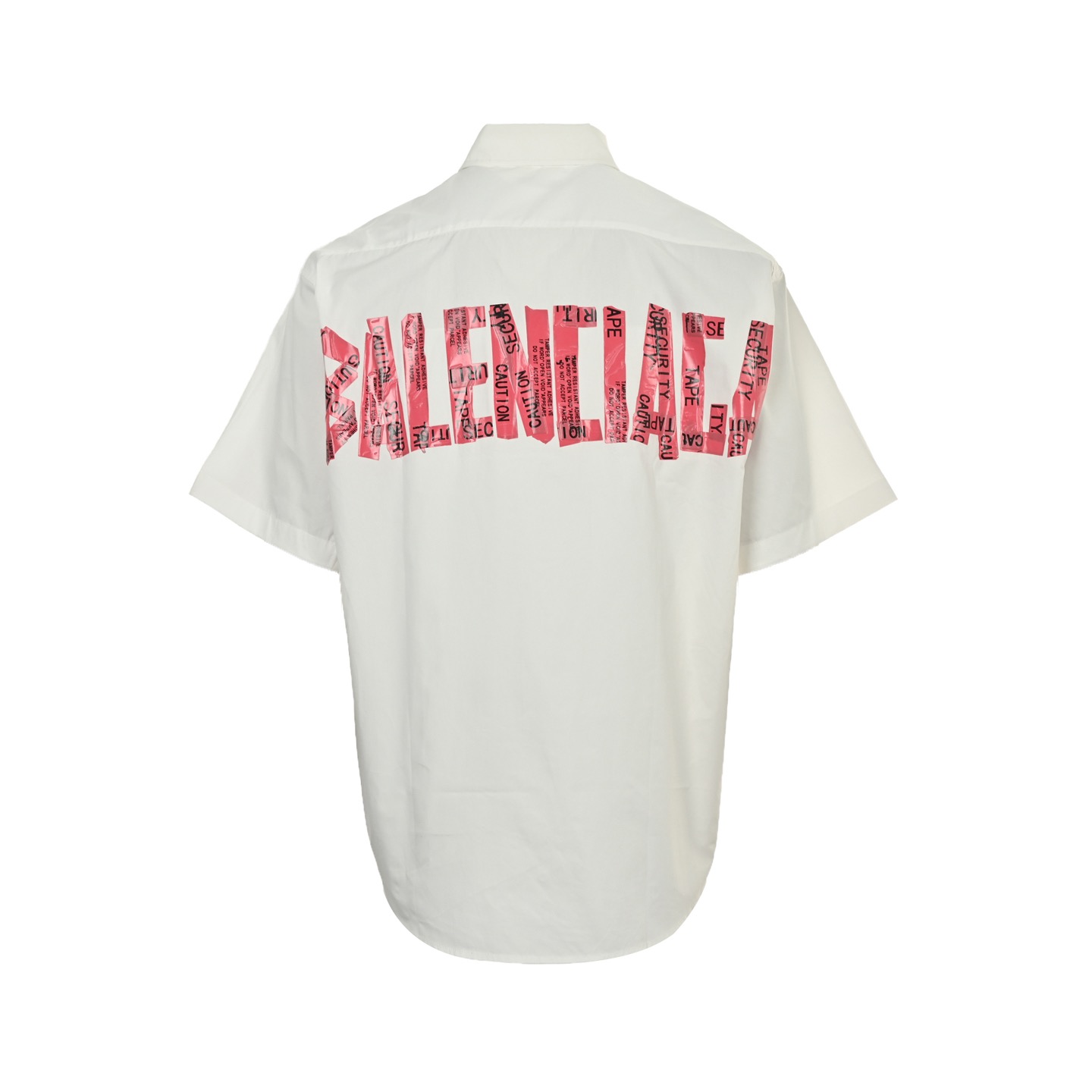 25SS Back Red Tape Short-Sleeve Shirt