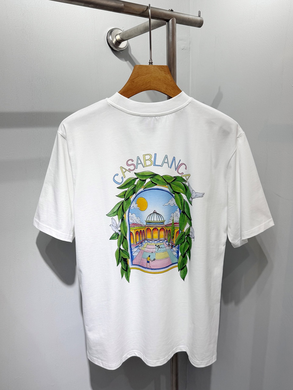 Casablanca Digital printed round neck T-shirt