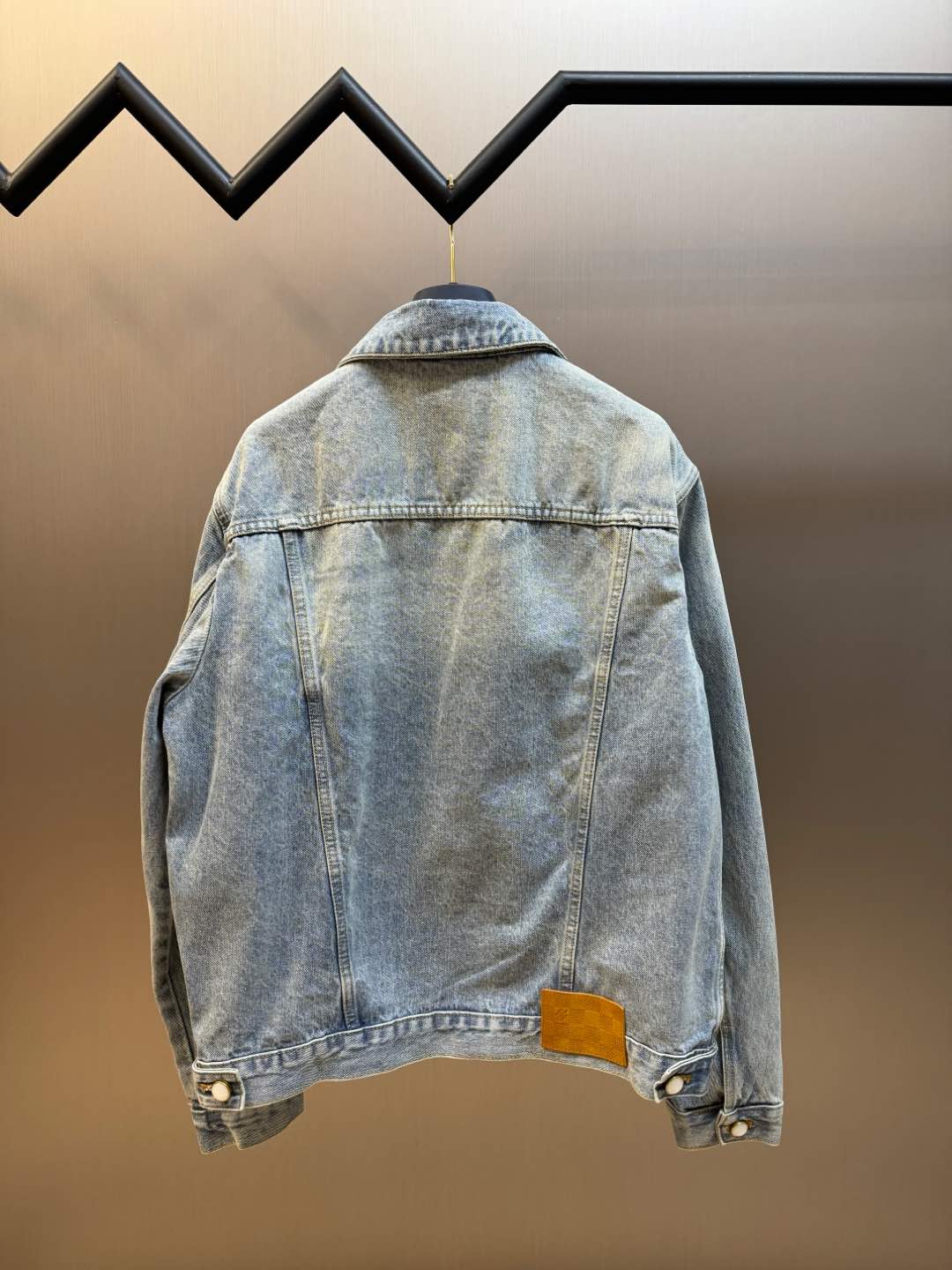 Pearlescent Button Denim Jacket