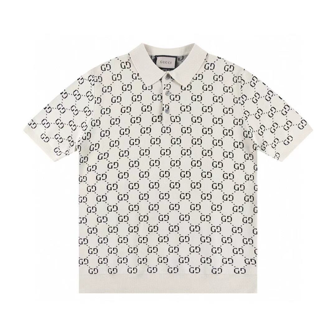 Letter full print polo