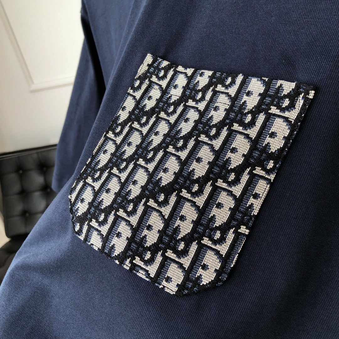 Old Monogram Pocket Patchwork Couple T-Shirt