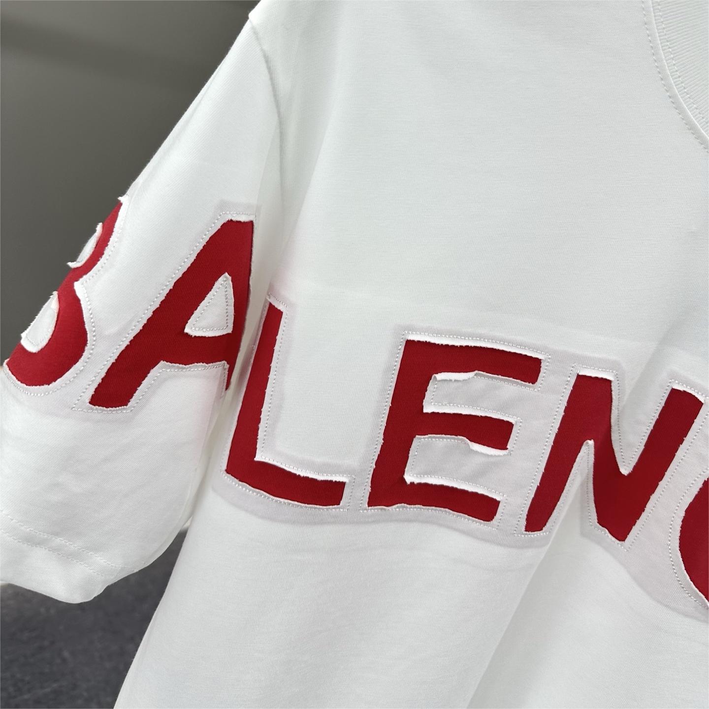 Embroidered patchwork print short-sleeved T-shirt