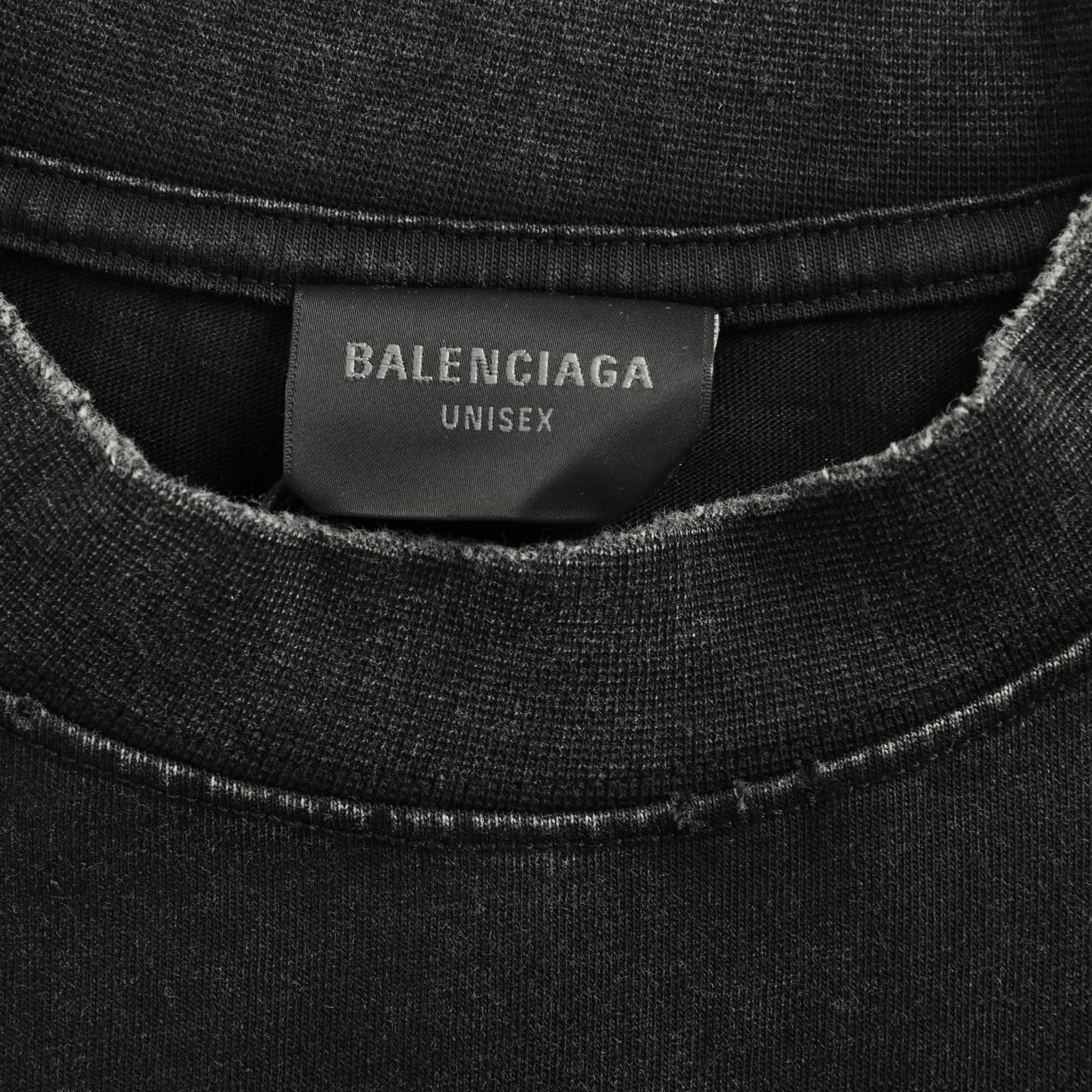 Heart Letters Hole Washed Short Sleeve T-shirt