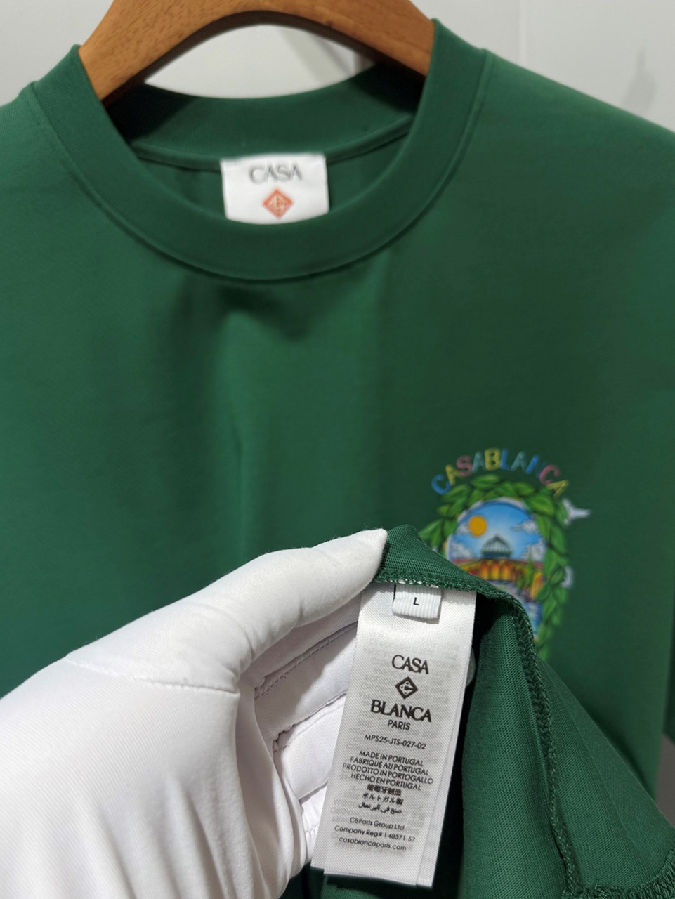 Casablanca Digital printed round neck T-shirt