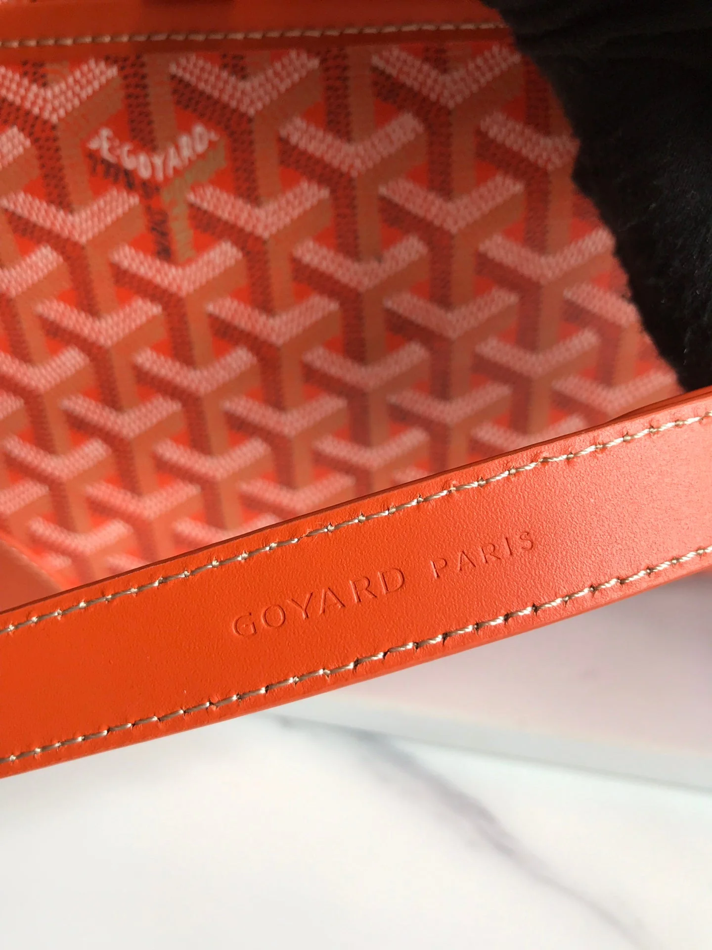 Orange Canvas Document Bag