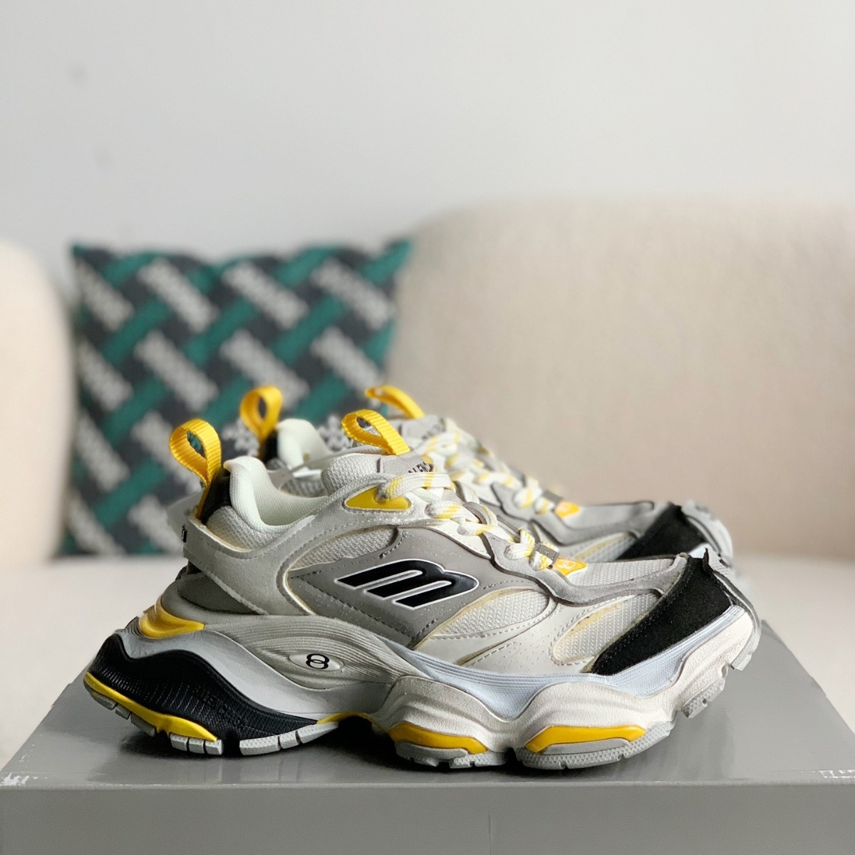 Balenciaga Sneaker Grey Black Yellow