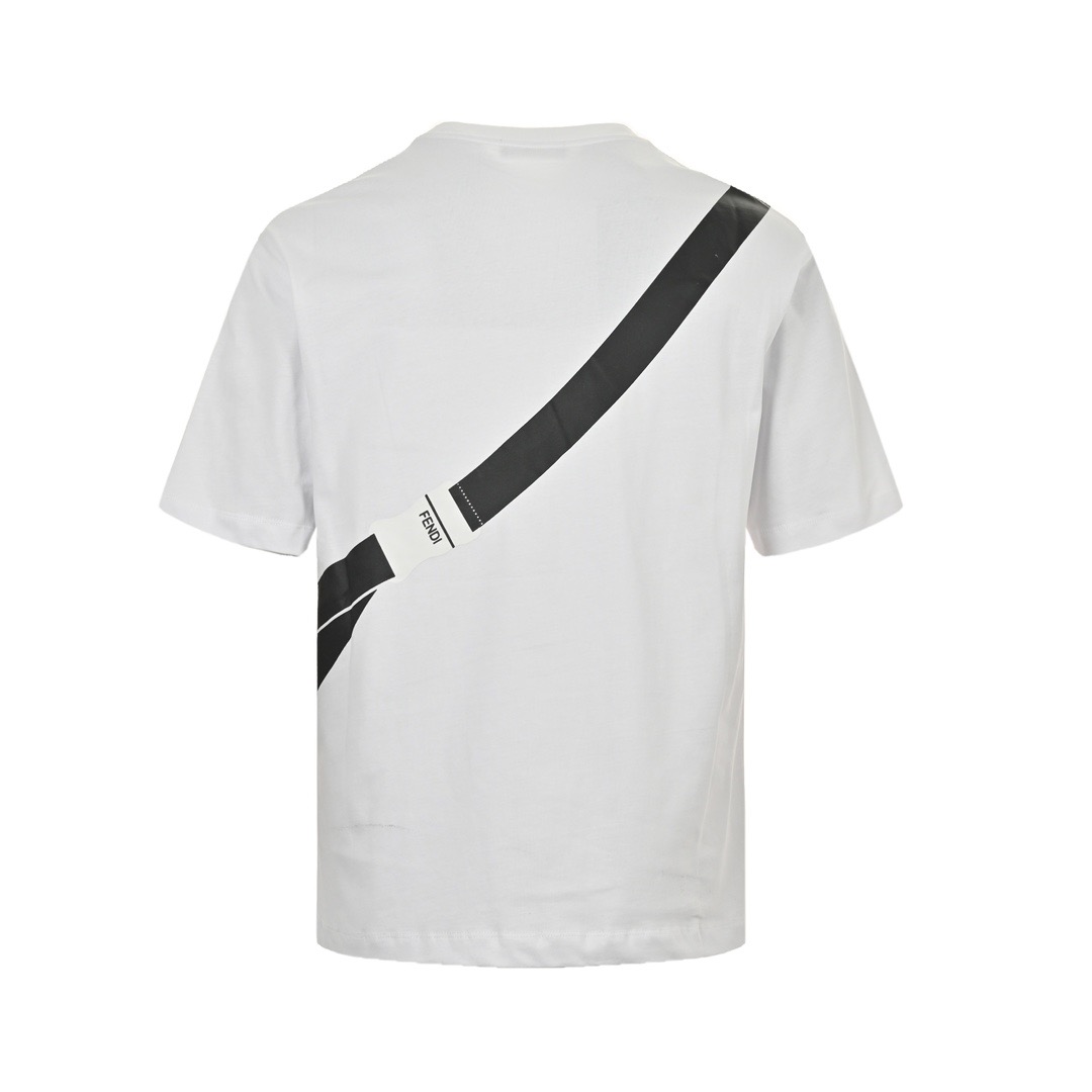 24SS Chest Bag Print Short Sleeve T-Shirt