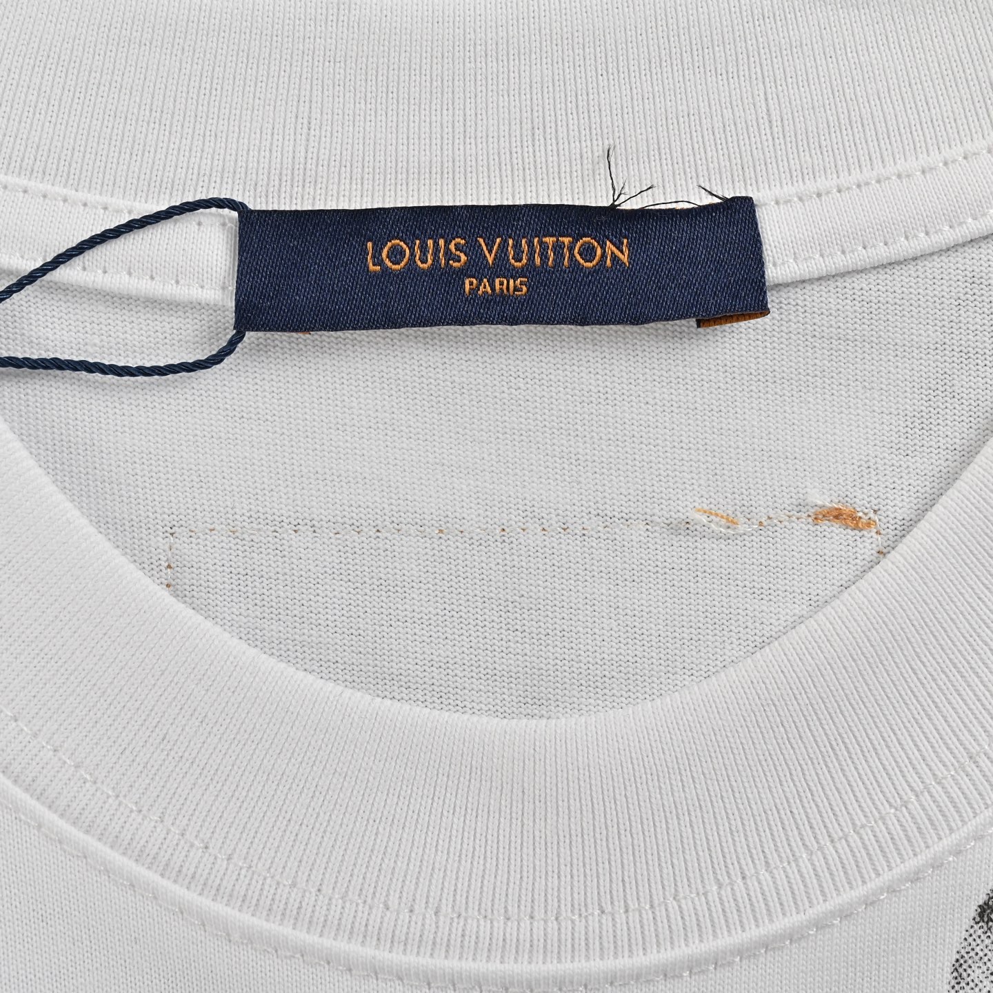 Ink embroidered lettering T-shirt