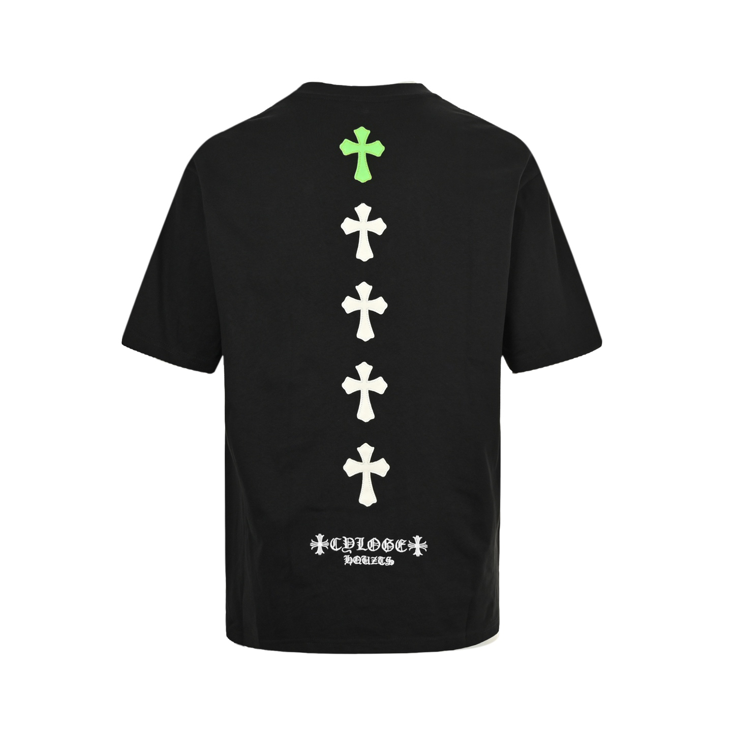 Fluorescent cross short-sleeved shirt