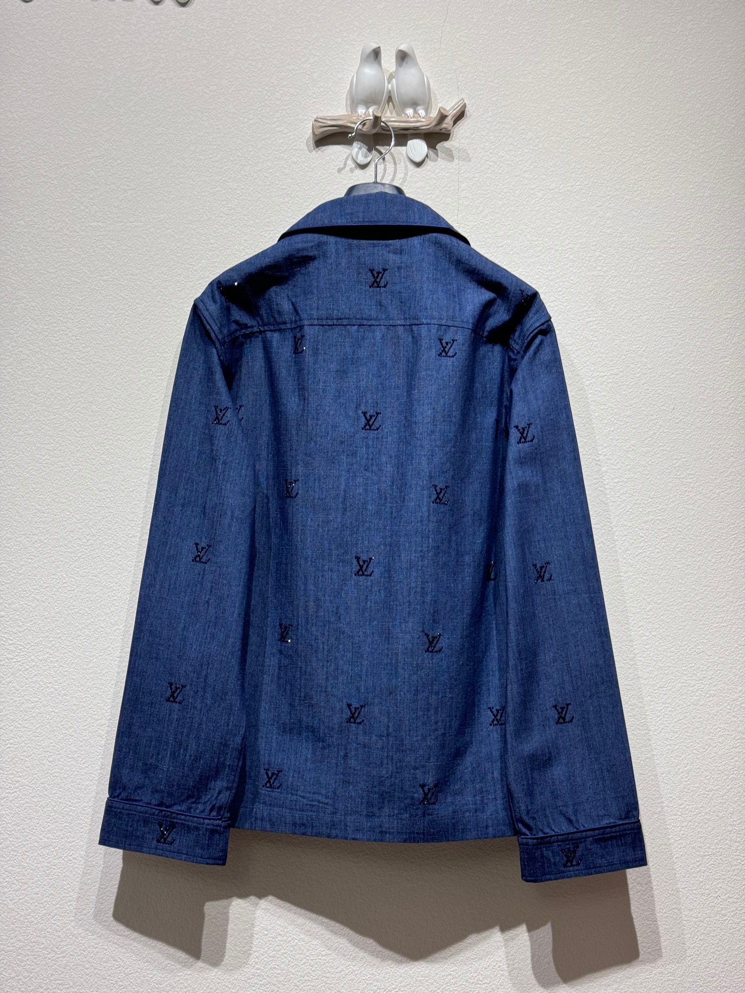 Beaded Letters LOGO Shirt Jacket