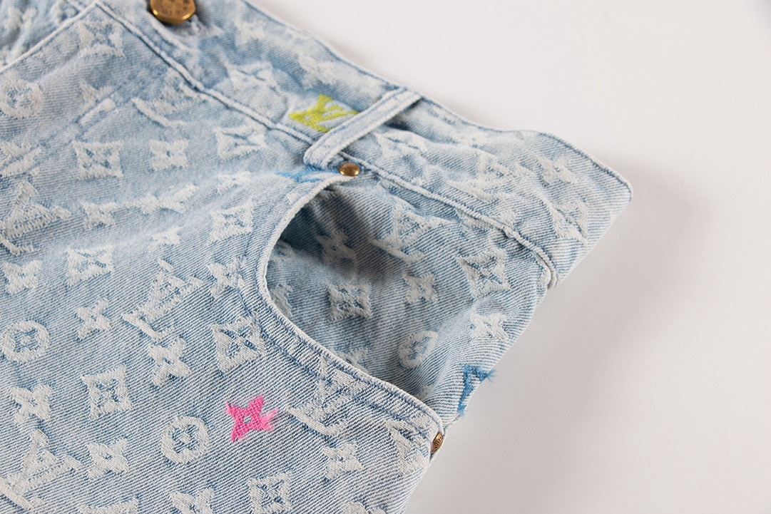 Tyler Collaboration Monogram Denim Shorts