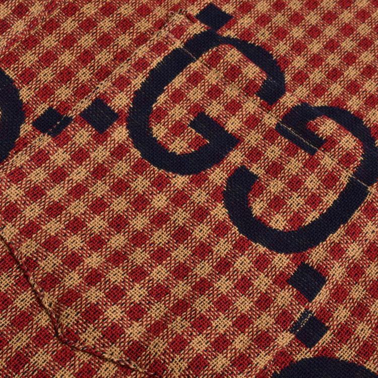 Red checkered print shirt