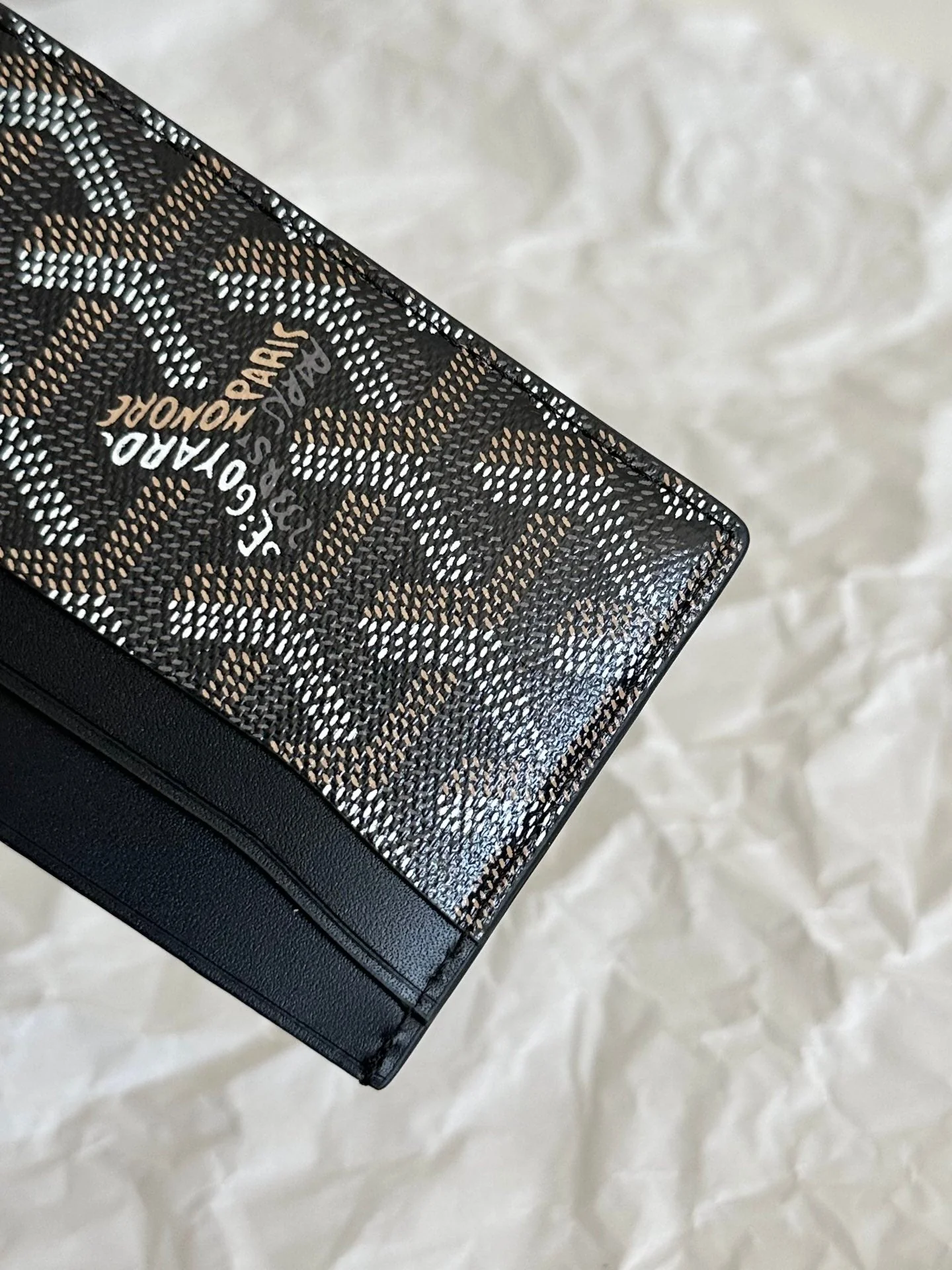 Black Calfskin Card Holder