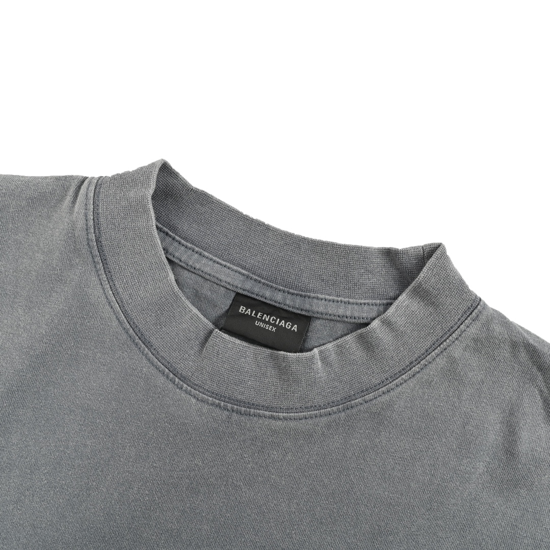 Washed T-shirt with lettering print