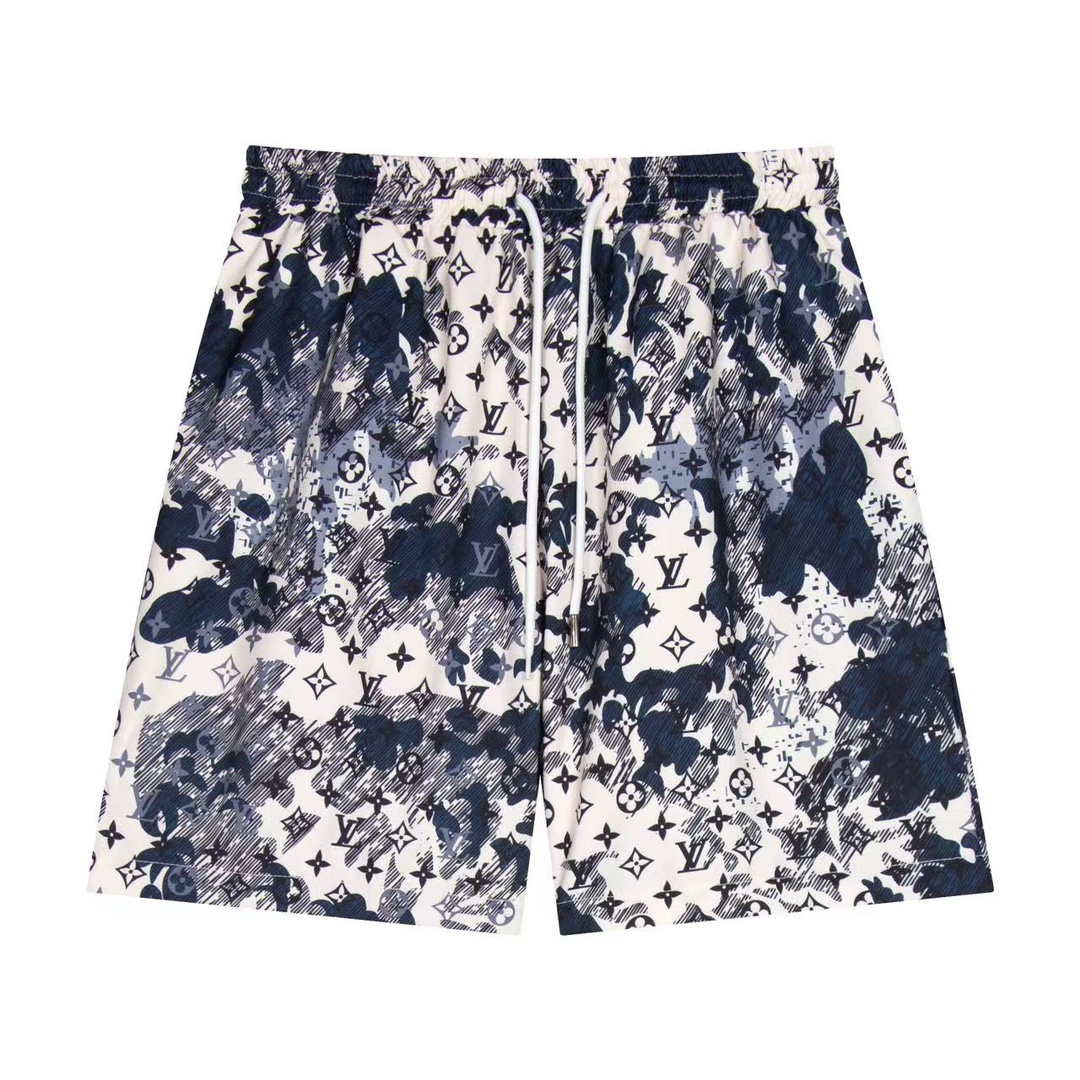 Full-print casual beach shorts
