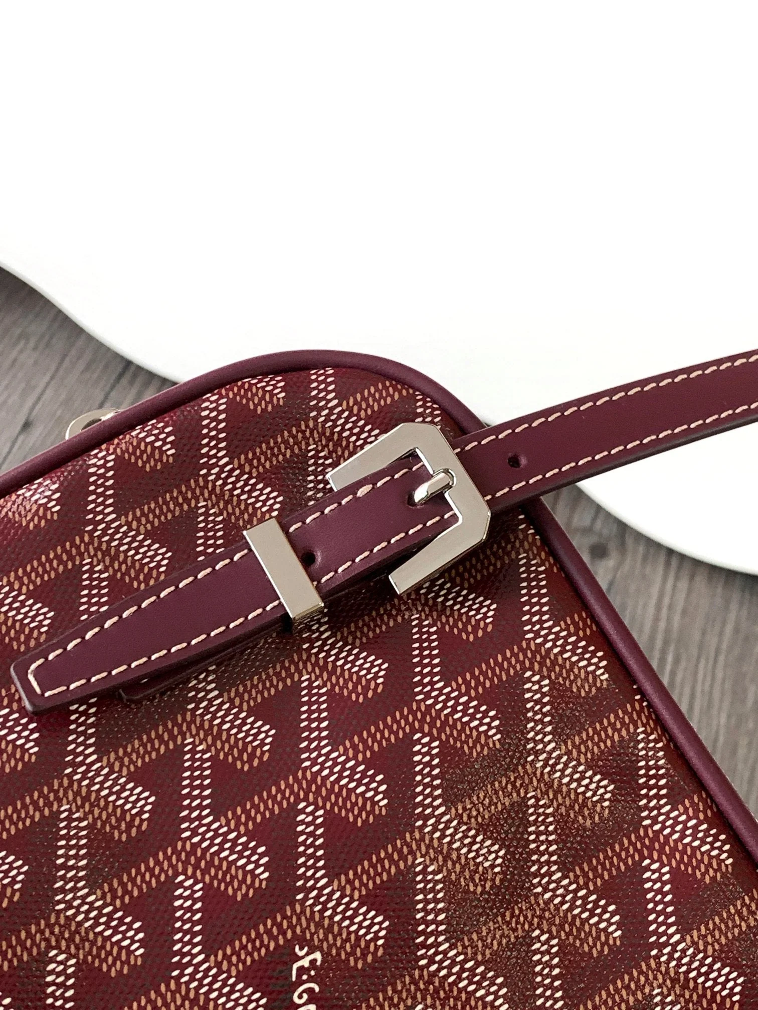 Toast Bag 21cm Burgundy Canvas