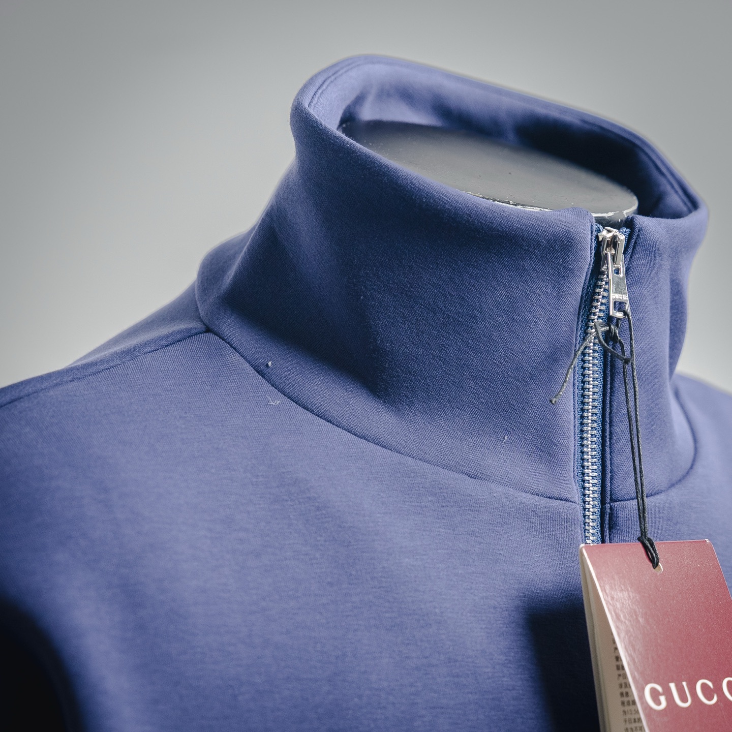 Yellow Letter Applique Half-Zip Sweatshirt