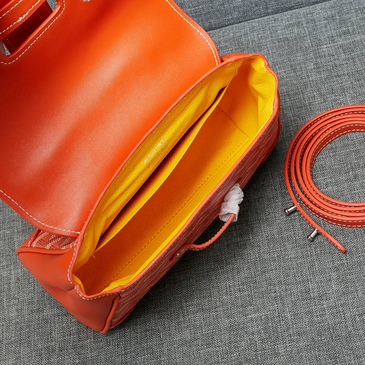 Soft Mini Bag Orange Canvas