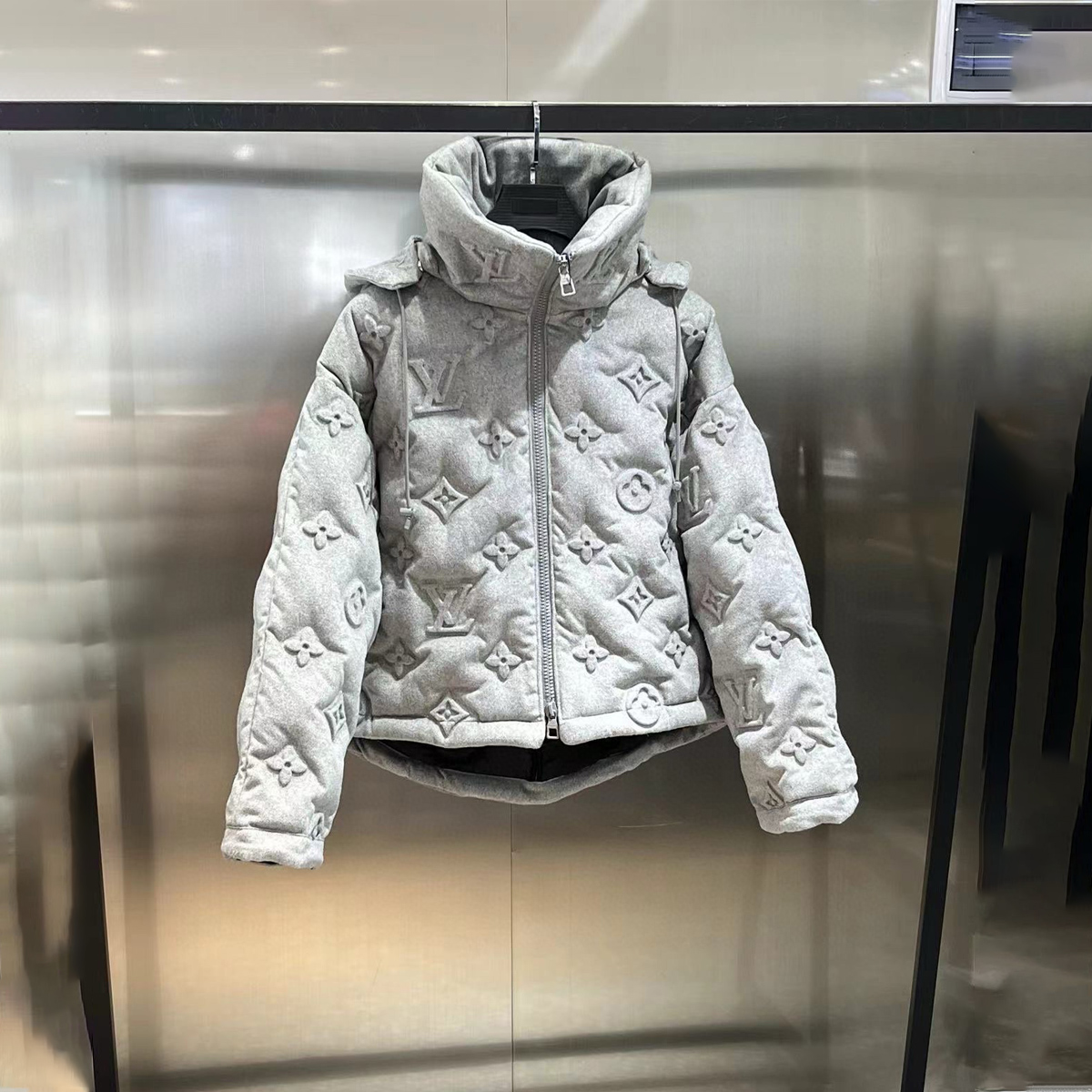 Design sense hooded cotton-padded coat