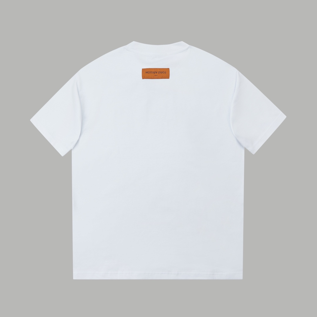 Simple letter printing t-shirt