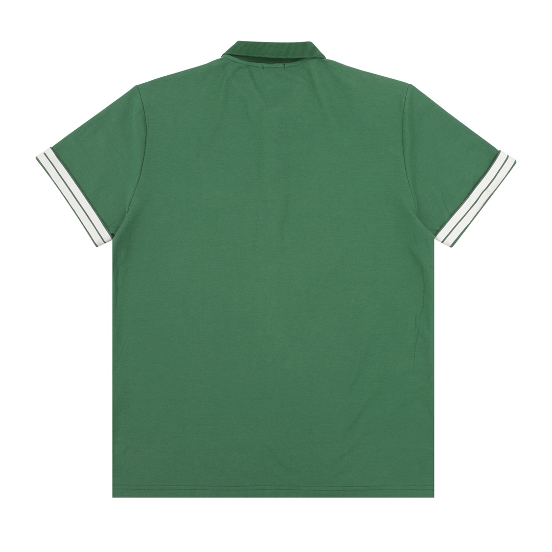 Horse print POLO shirt with webbing cuffs