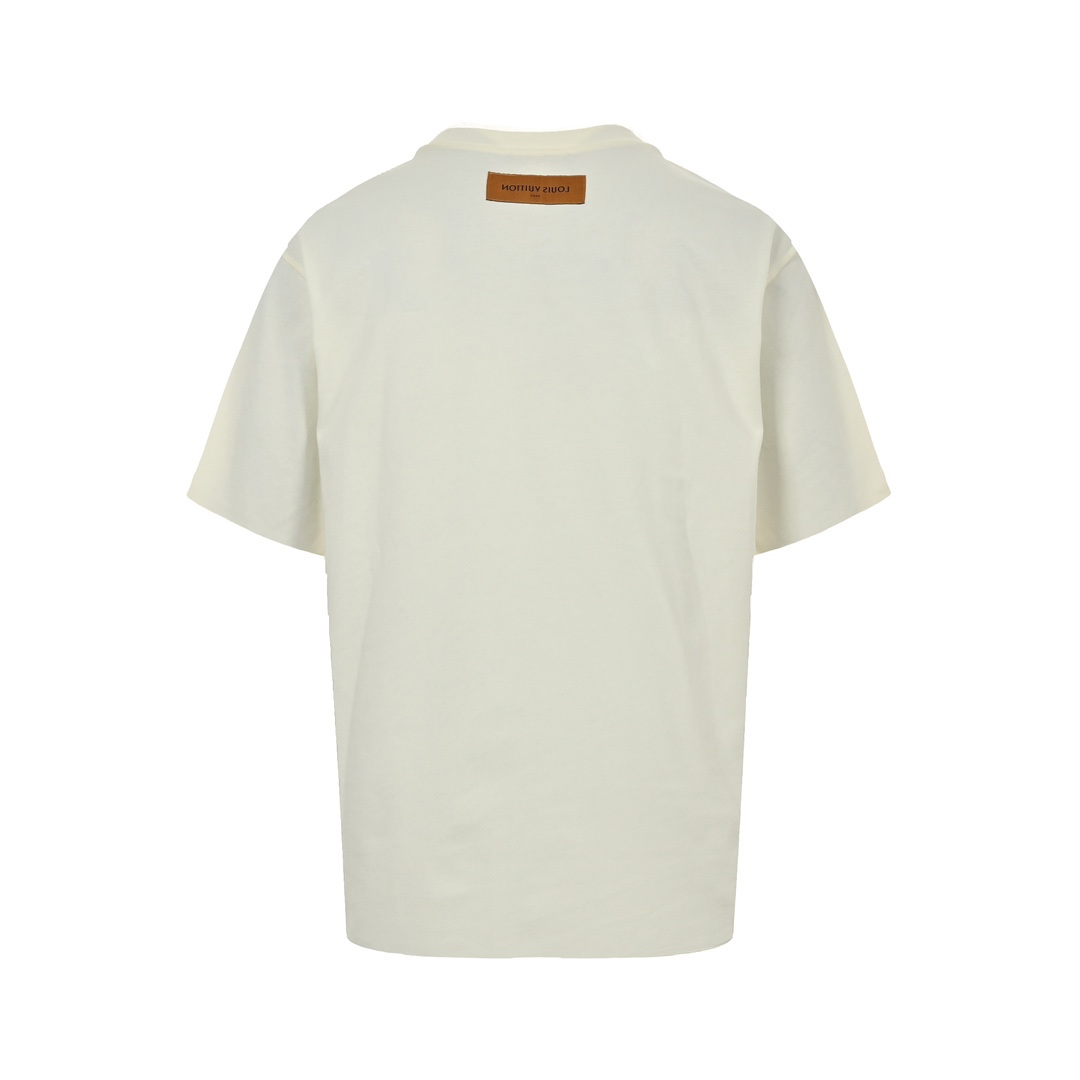 Embroidered Stamp Short Sleeve T-Shirt