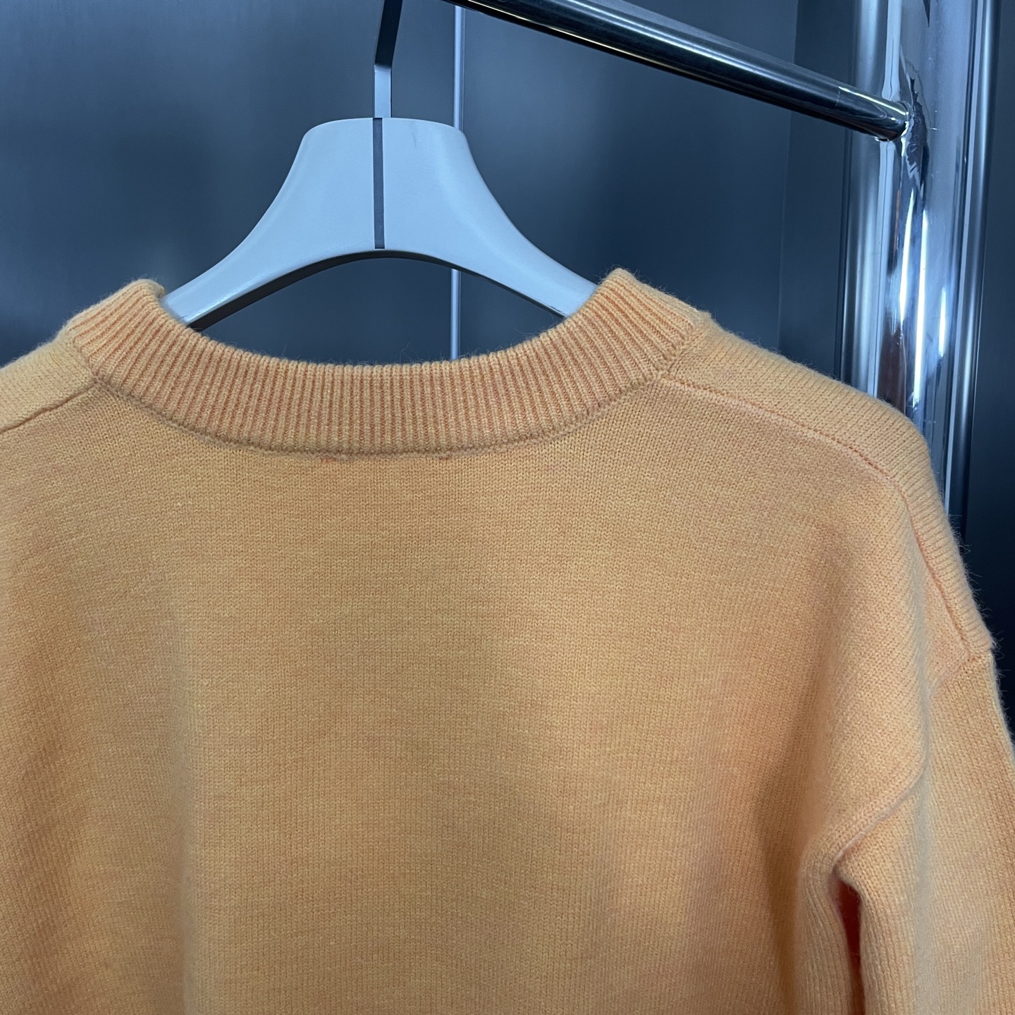 New White Big Heart Knitted Cardigan Sweater