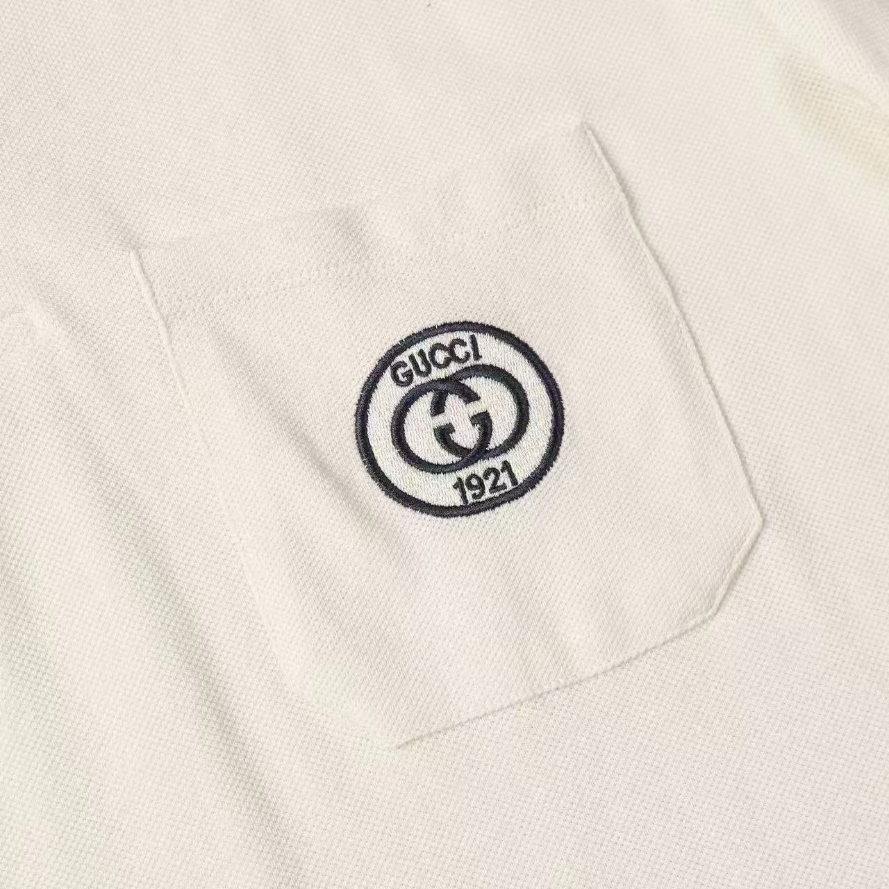 Embroidered Patch Polo Shirt